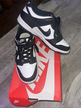 Nike Dunk Low Youth 6.5Y /Black & White Panda  Low-Top Sneakers 8 in women’s